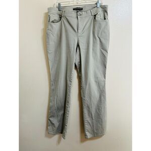 Ellen Tracy Women's Casual Chino Pants Straight Leg SZ 14 Mid Rise Straight Leg